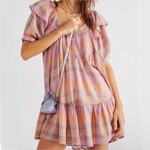 NWOT Free People Amelie Plaid Dress